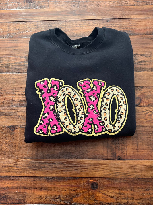 Cheetah XOXO Sweatshirt - Grace Ann Faith Boutique - Official Online Boutique 