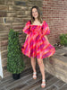 Pink Multicolor Mini Dress - Grace Ann Faith Boutique - Official Online Boutique 