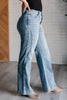 Judy Blue High Rise Side Seam Detail Wide Leg Jeans