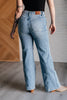 Judy Blue High Rise Side Seam Detail Wide Leg Jeans