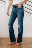 Judy Blue High Rise Distressed Straight Jeans