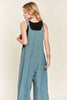 ADORA Knotted Wide Strap Wide Leg Overalls