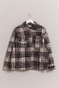 HYFVE Plaid Button Up Boucle Jacket