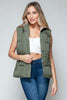 Snobbish Snap and Zip Closure Hooded Vest