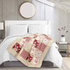 “Kensington Floral"  Quilted Throw Blanket 50"x60"
