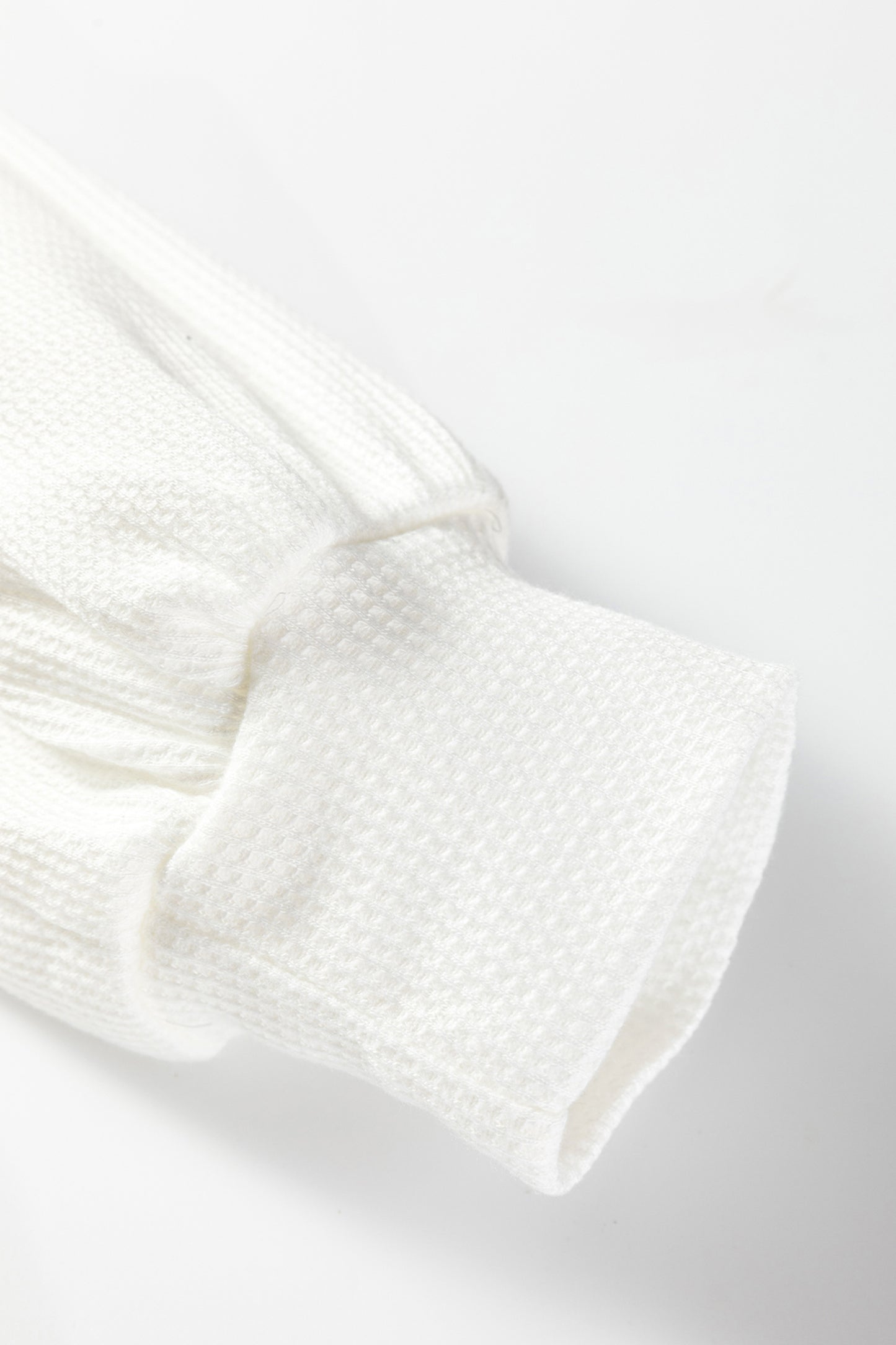 Chestnut Lace Long Sleeve Textured Pullover