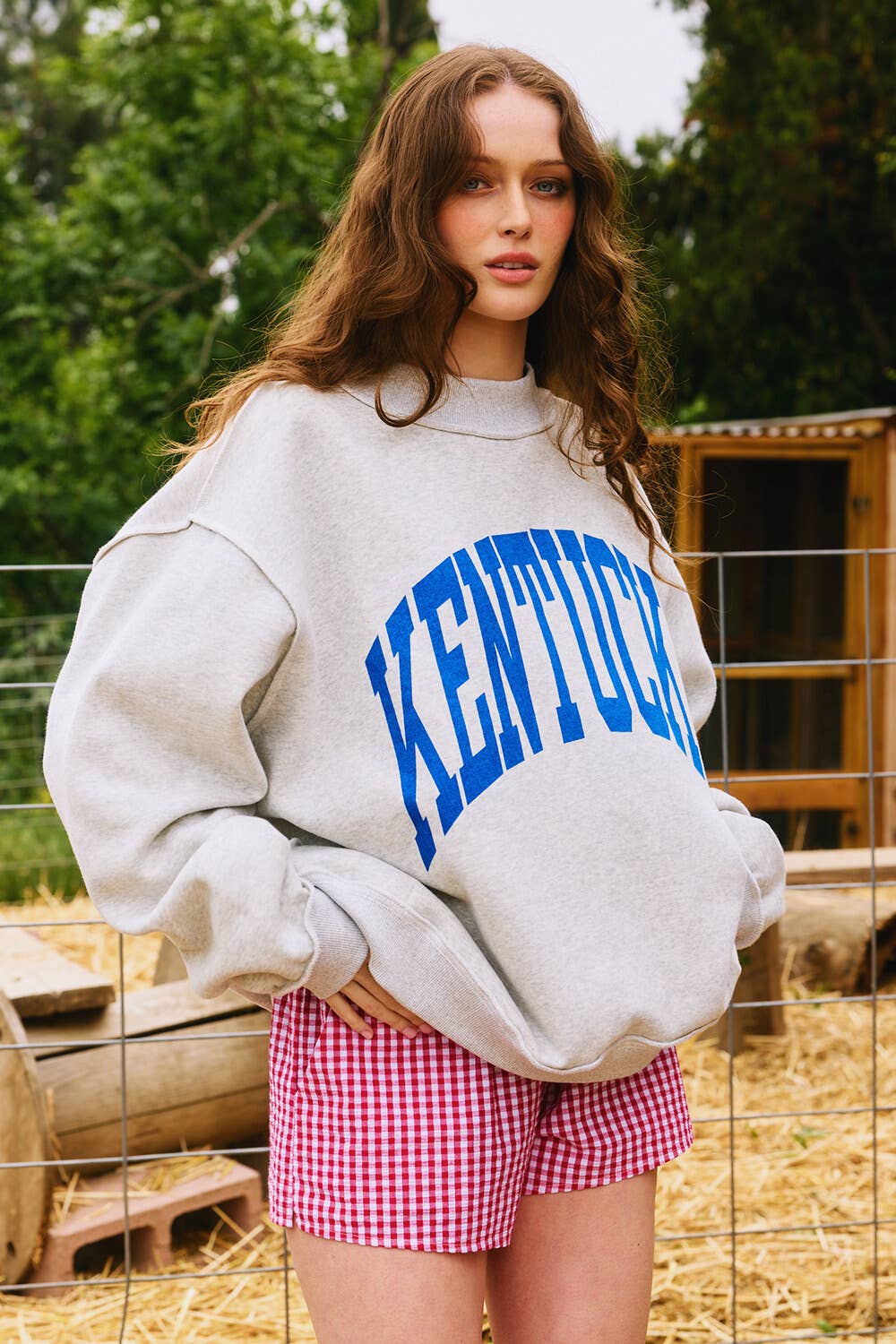 BUCKETLIST KENTUCKY “Kentucky & Ky” Reversible Mockneck Sweatshirt