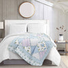 “Garden of Blues"  Quilted Throw Blanket 50"x60"