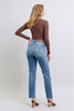 Judy Blue Full Size Wash Thermal Straight Jeans with Pockets