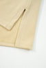 Pale Khaki Floral Applique Baggy Pullover Sweatshirt