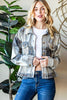 Reborn J Plaid Button Up Long Sleeve Shacket - Grace Ann Faith Boutique - Official Online Boutique 