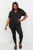 Zenana Self Love Full Size Brushed DTY Microfiber Lounge Set in Black - Grace Ann Faith Boutique - Official Online Boutique 