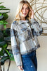 Reborn J Plaid Button Up Long Sleeve Shacket - Grace Ann Faith Boutique - Official Online Boutique 