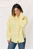 Zenana Texture Button Up Raw Hem Long Sleeve Shirt - Grace Ann Faith Boutique - Official Online Boutique 