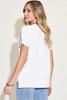 Basic Bae Full Size V-Neck High-Low T-Shirt - Grace Ann Faith Boutique - Official Online Boutique 