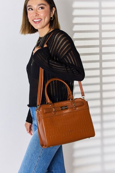 David Jones Texture PU Leather Handbag - Grace Ann Faith Boutique - Official Online Boutique 