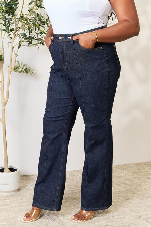 Judy Blue Full Size High Waist Wide Leg Jeans - Grace Ann Faith Boutique - Official Online Boutique 